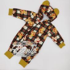 Комбинезон с капюшоном для малышей ( с начесом )